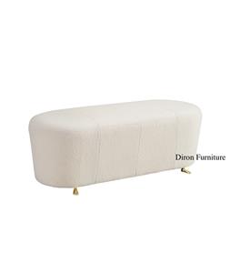 Banc en tissu bouclé