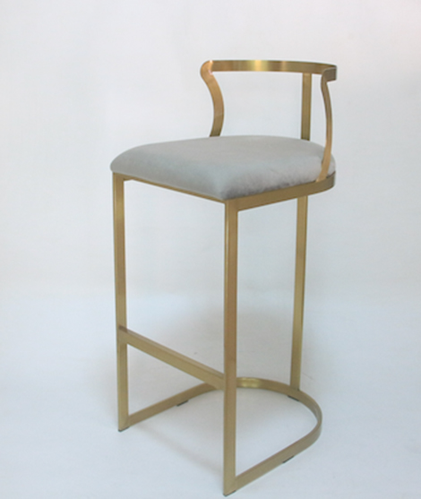 Mid-Century Modern Charming Velvet Bar Stool