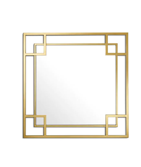 Elegant Decor Contemporary Metal Frame Wall Mirror