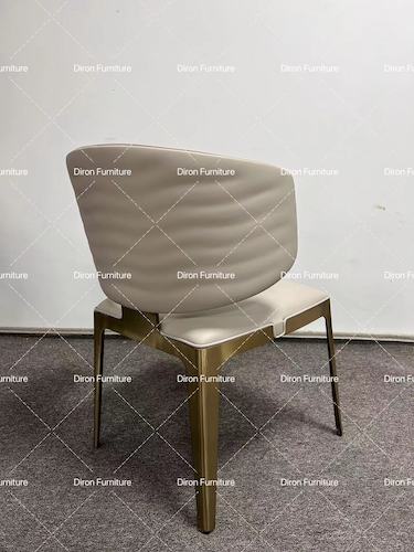 brass dining chair with arms