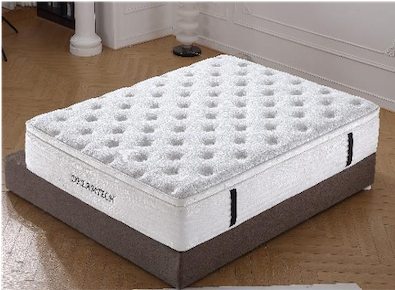 Matelas pleine grandeur à ressorts ensachés de conception de luxe de vente chaude