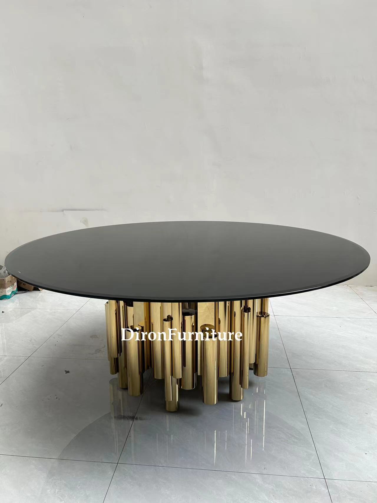 stainless steel dining table