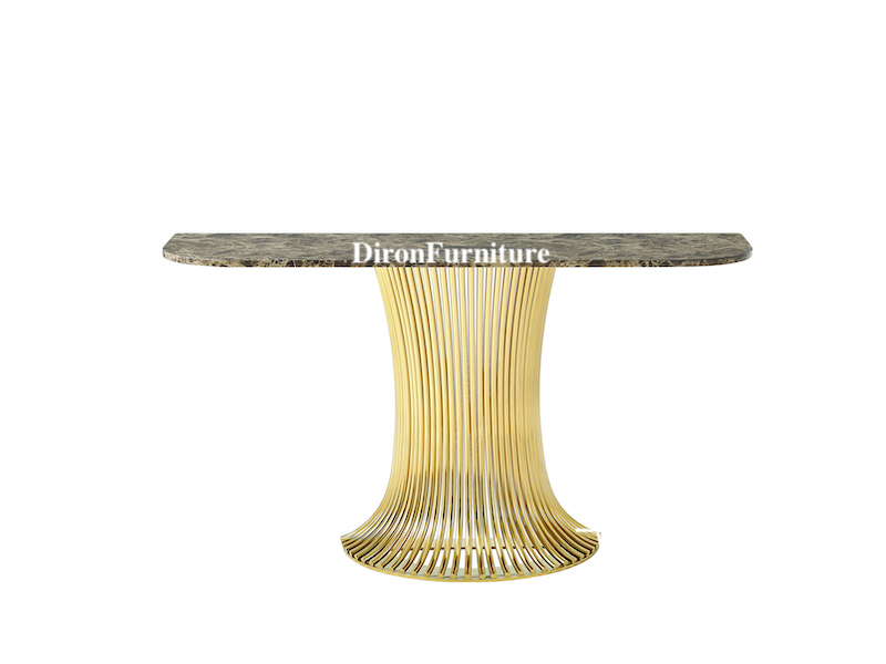 Luxury Sofa Console Table In Gold