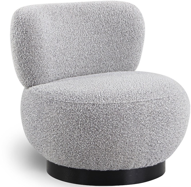 Boucle Fabric Accent Chair By Diron møbler