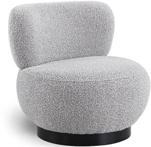 Silla decorativa de tela Boucle de Diron Furniture