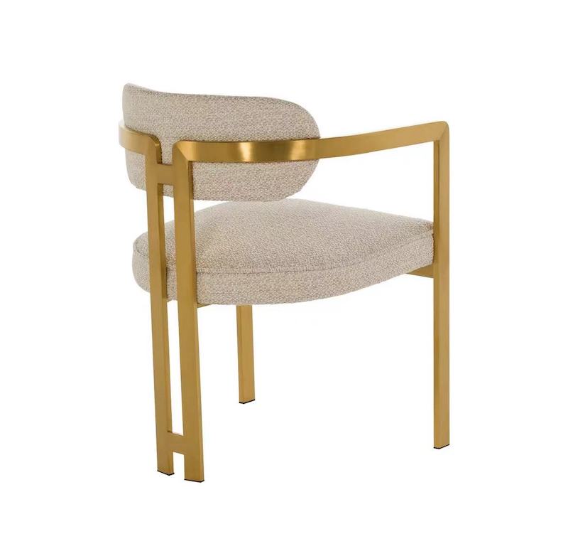 Comprar Sillas de comedor con brazos de tela Boucle crema contemporáneos modernos, marco de latón dorado, Sillas de comedor con brazos de tela Boucle crema contemporáneos modernos, marco de latón dorado Precios, Sillas de comedor con brazos de tela Boucle crema contemporáneos modernos, marco de latón dorado Marcas, Sillas de comedor con brazos de tela Boucle crema contemporáneos modernos, marco de latón dorado Fabricante, Sillas de comedor con brazos de tela Boucle crema contemporáneos modernos, marco de latón dorado Citas, Sillas de comedor con brazos de tela Boucle crema contemporáneos modernos, marco de latón dorado Empresa.