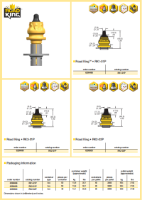 Heavy Duty Kennametal Concrete Milling Picks Road King Cold Planer Teeth For Hard Cement Pavement