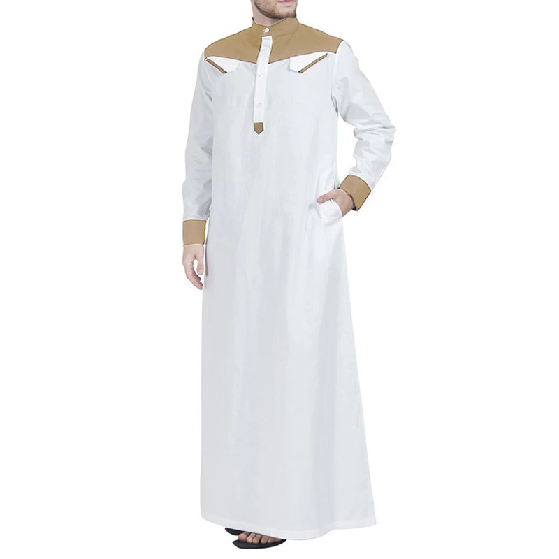 2023 New Fashion Dubai Casual Robe Muslim Clothing Dresses For Men Long Shirt Muslim Clothing