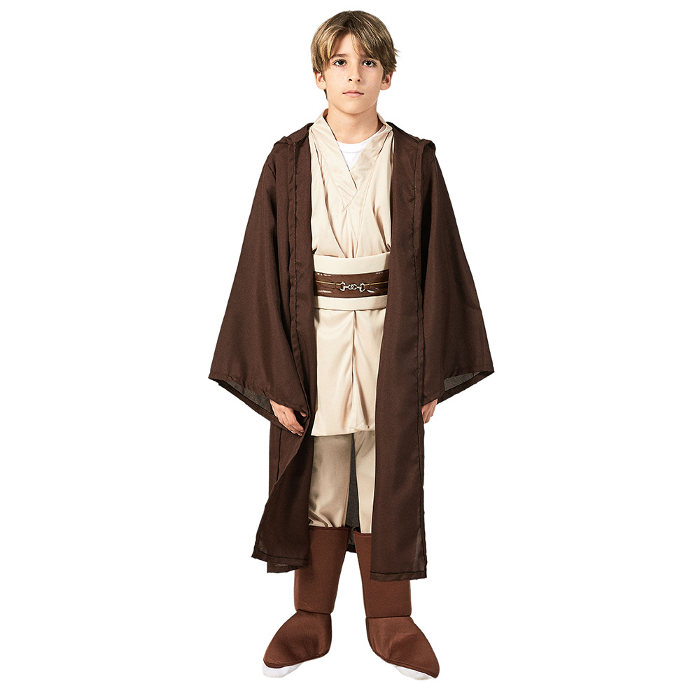 Star Rey War Cosplay Costume Kids Jedi Obi Wan Kenobi Black Soldiers Storm Troopers The Force Awakens Girls Fancy Dress