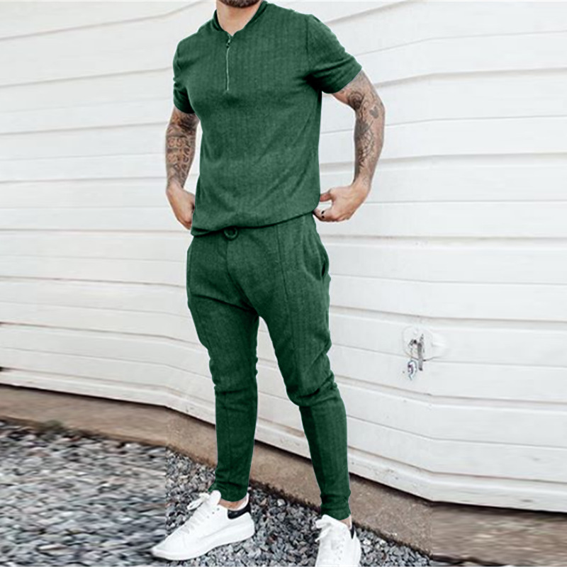 SD New Style Casual 2 Piece Clothes Set Jogging Wear 2 Piece Sweatsuit For Summer Running Custom Men Joggers Set