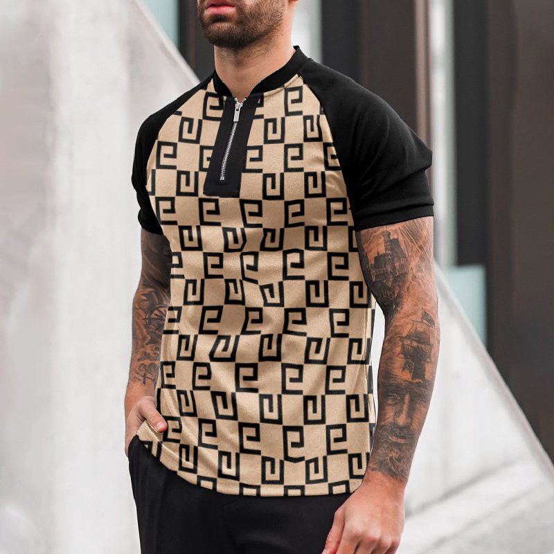 Wholesale New Zip Polo Logo Shirt Polo T-shirt Zipper Zipper Shirt For Men