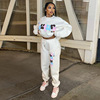 2023Women's Letter Printed Sweatshirt Suit Autumn Winter European&american Street Fashion Casual Trend Sportswear Sets For Women