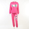 2023Women's Letter Printed Sweatshirt Suit Autumn Winter European&american Street Fashion Casual Trend Sportswear Sets For Women