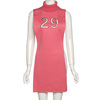 Wholesale New Design Ladies Tops High Neck Letter Embroidery Sweater Hollow Out Dress