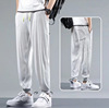 2023 Hot Sale Men's Casual Fashion Simple Capris Loose Sweatpants Super Thin Waist Pants Men's Pants