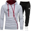 2023 Wholesale Custom LOGO Autumn/winter Long-sleeved Sweater +Sweatpants Suit 2 Piece Set