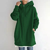 2023 Women's Autumn Winter Streetwear Zip Up Long Oversized Fleece Hoodie