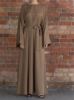 2023 Abaya Dubai Turkey Solid Color Simple Modest Kaftan Islamic Abaya Muslim Woman Long Sleeve Evening Dresses