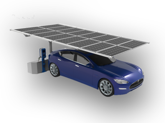 Waterproof Solar Car Parking Mounting System Pv Carport Kit