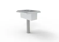 Abrazadera media universal para estantería de paneles solares