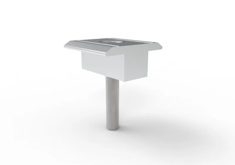 Abrazadera media universal para estantería de paneles solares
