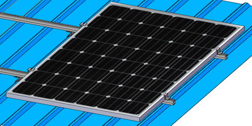 Roof mount solar panel brackets