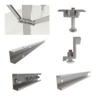 Galvanized Carbon Steel Ground Support Mounting System