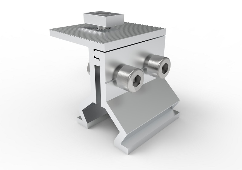Vorrichtungsmontagehalterungssystem für Stahlziegeldächer