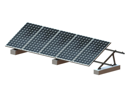Sistema de montaje de soporte de tierra de acero al carbono galvanizado