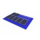 Système de montage de panneau solaire de toit en métal de support de pied en L
