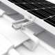 Rail de toit de panneau solaire pour structure de montage