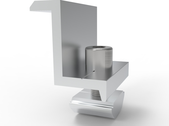 アルミニウムソーラーパネルラッキングエンドクランプ端子台