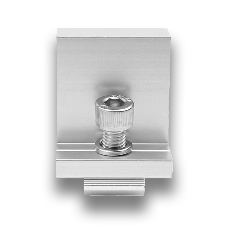 Aluminum Solar Panel Racking End Clamp Terminal Block