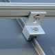 Pinces de toit en métal à joint debout pour montage solaire