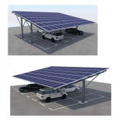 Waterproof Solar Car Parking Mounting System Pv Carport Kit