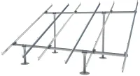 Soporte de montaje en tierra solar de acero galvanizado en forma de U