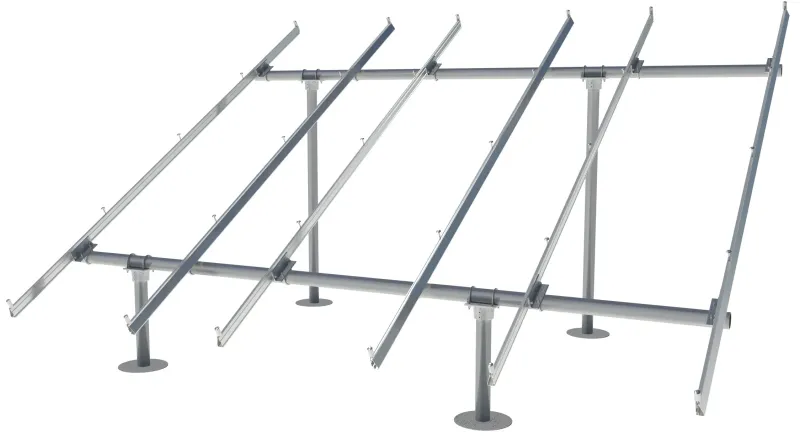 Soporte de montaje en tierra solar de acero galvanizado en forma de U