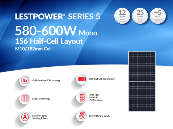 Panel solar 580-600W Módulo fotovoltaico