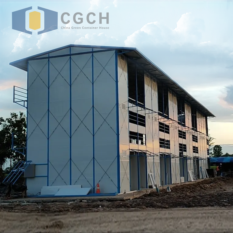 Tatlong Layer Para sa Construction Site Dormitory Prefab House