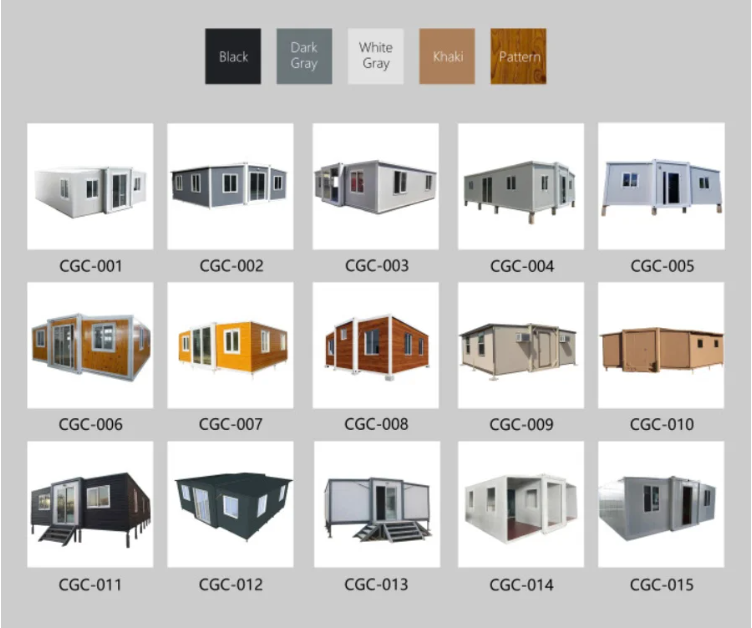 Napapalawak na Foldable Container House na May Solar Energy