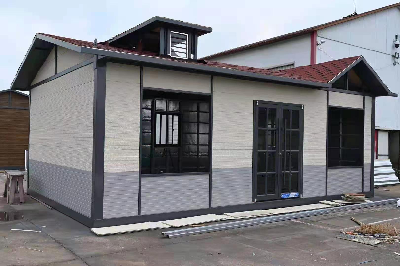 Casa pré-fabricada com estrutura de aço leve