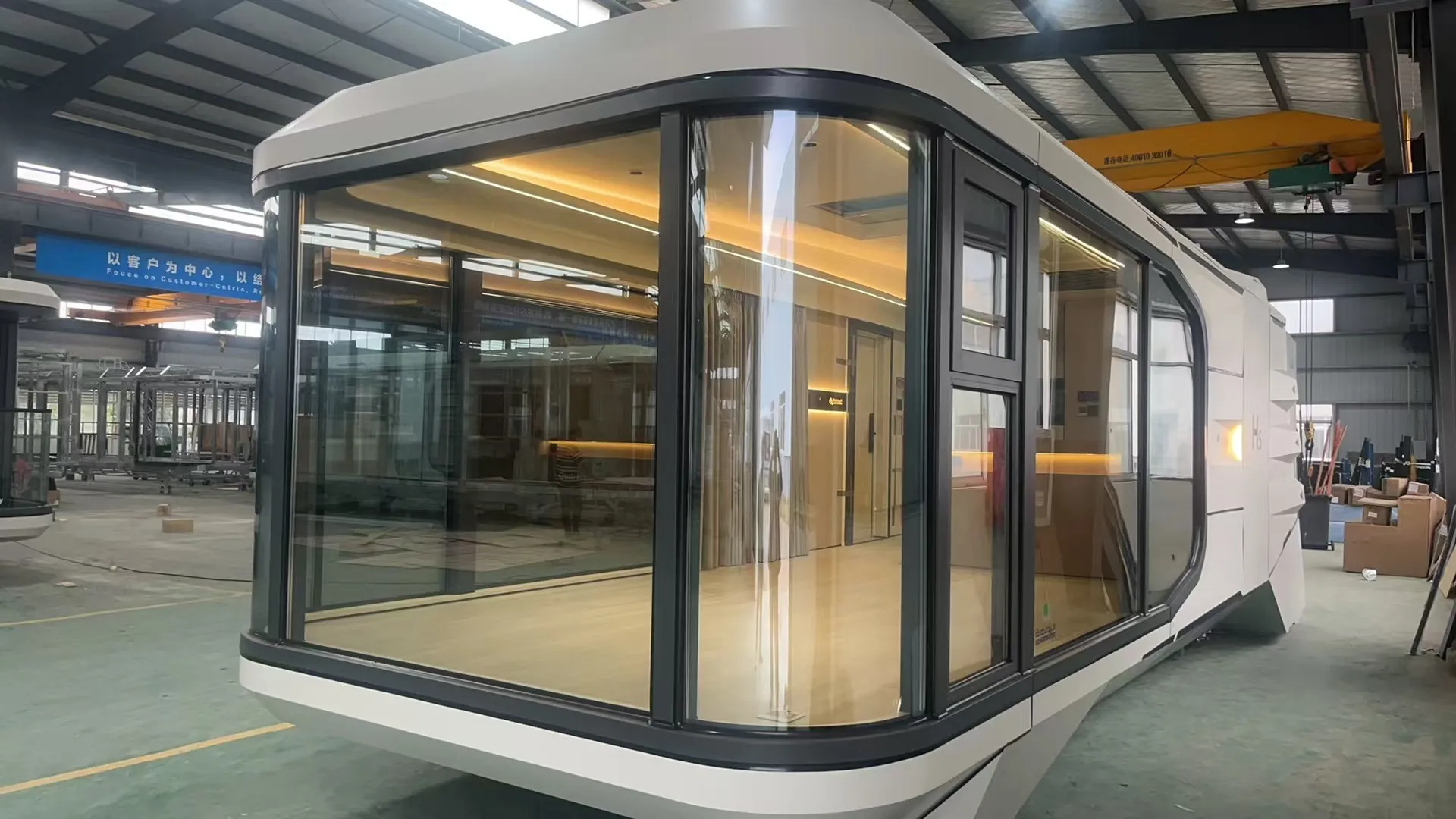 CGCH H5 Villa móvil prefabricada de lujo de 40 pies Cápsula espacial para dormir de 40 pies Casa prefabricada de lujo del tamaño de un apartamento