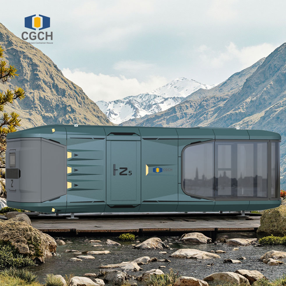 CGCH Z5 40ft Prefabrik Ev Kabin Kapsül Mobil Otel Mutfak ve banyolu Prefabrik Ev Kapsül Ev