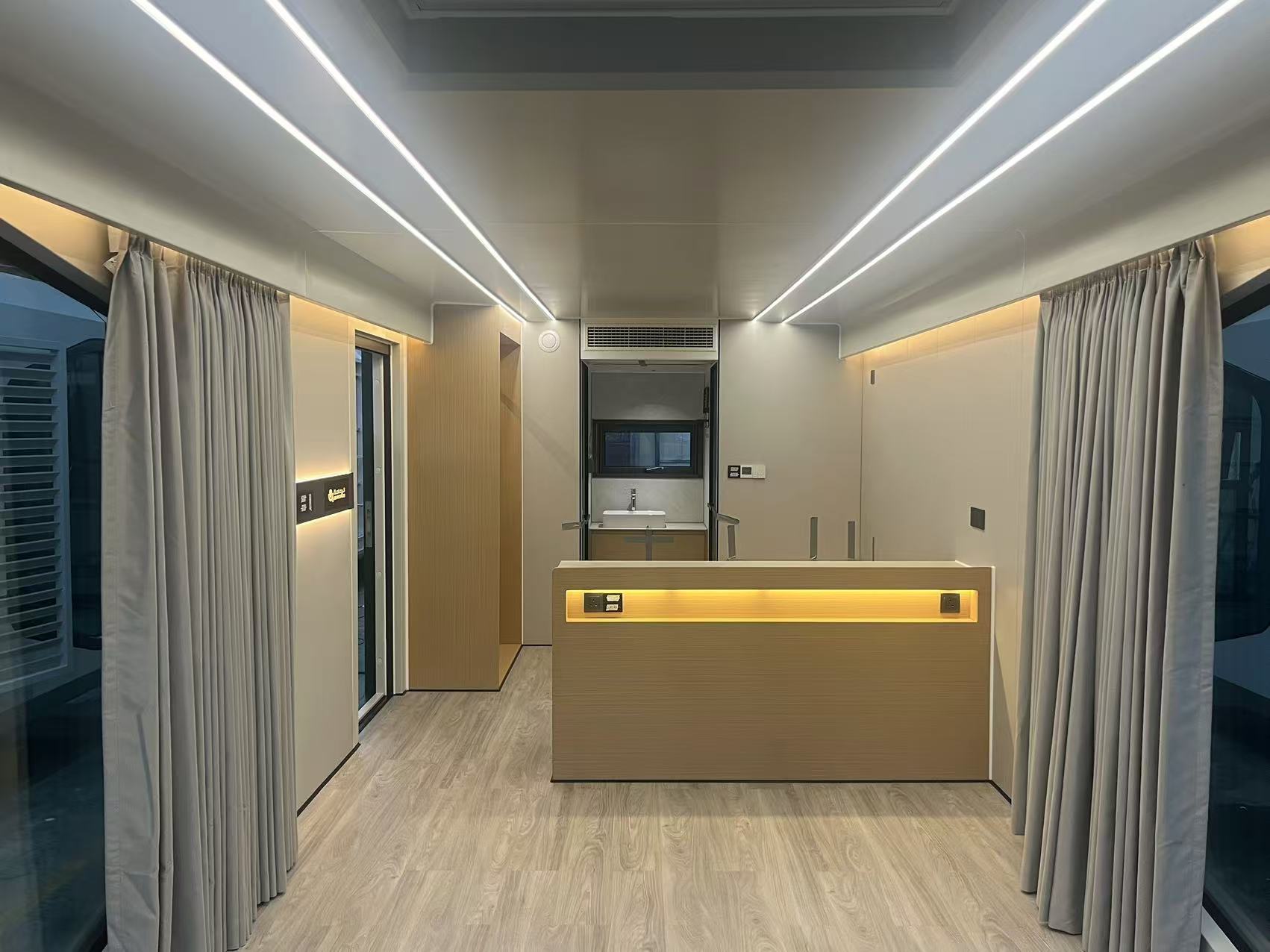 CGCH Z5 40ft Prefabrik Ev Kabin Kapsül Mobil Otel Mutfak ve banyolu Prefabrik Ev Kapsül Ev