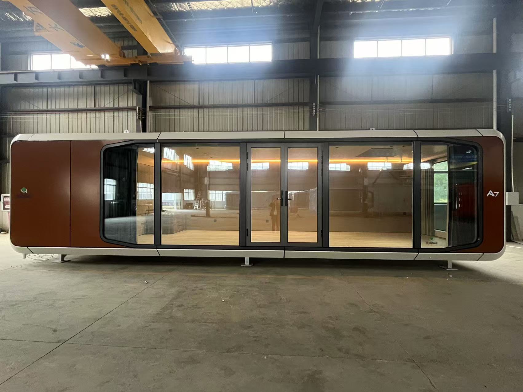 CGCH A7 Lüks Mobil Otel Kabini 40ft Modern Prefabrik Ev Kamp ve Apartman Kullanımı için Modüler Yatakhane Kapsül Evi