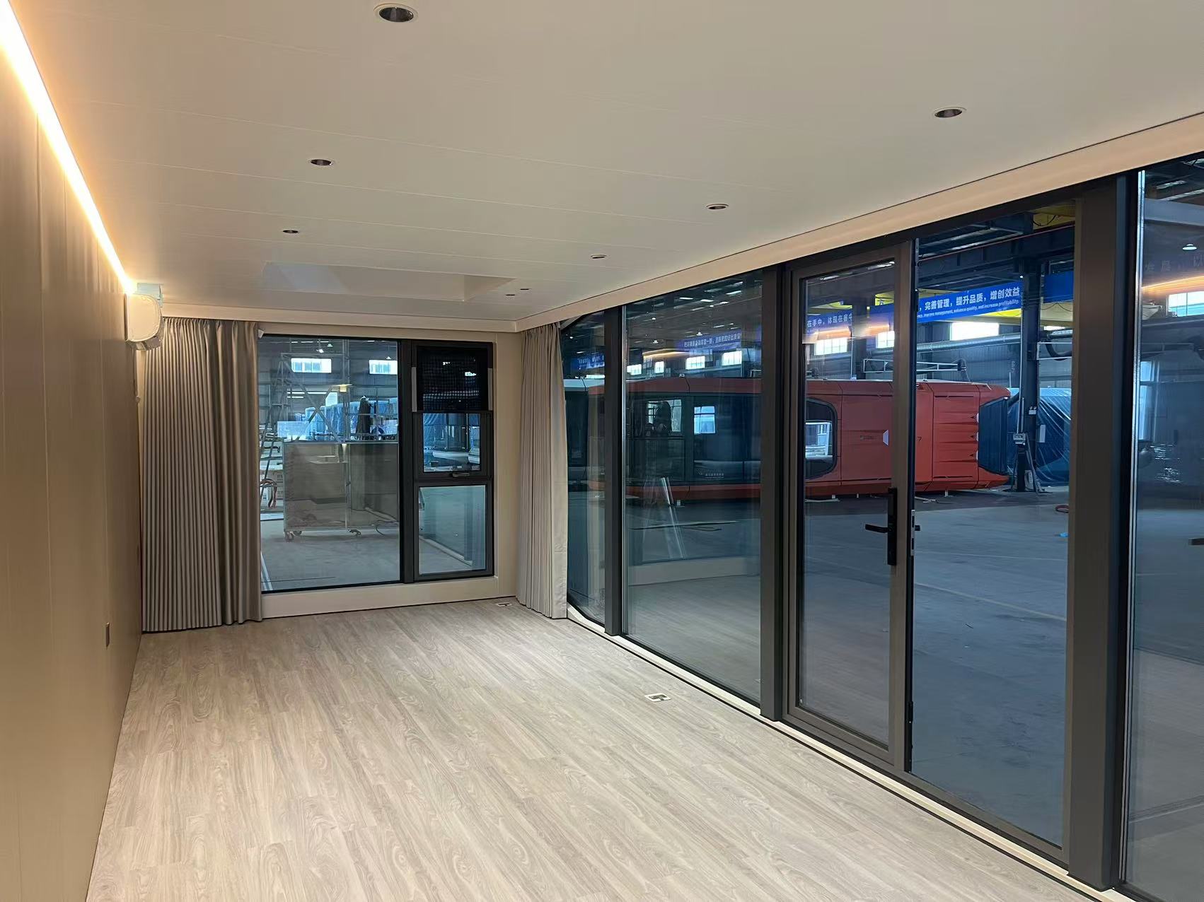 CGCH A7 Lüks Mobil Otel Kabini 40ft Modern Prefabrik Ev Kamp ve Apartman Kullanımı için Modüler Yatakhane Kapsül Evi