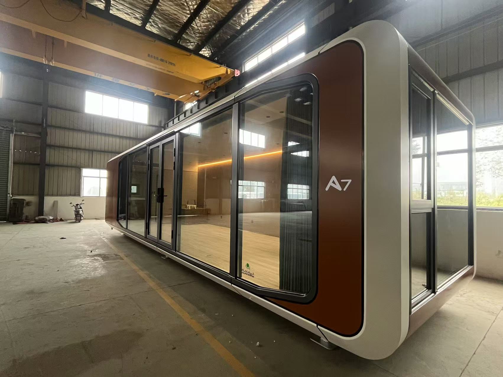 CGCH A7 Lüks Mobil Otel Kabini 40ft Modern Prefabrik Ev Kamp ve Apartman Kullanımı için Modüler Yatakhane Kapsül Evi
