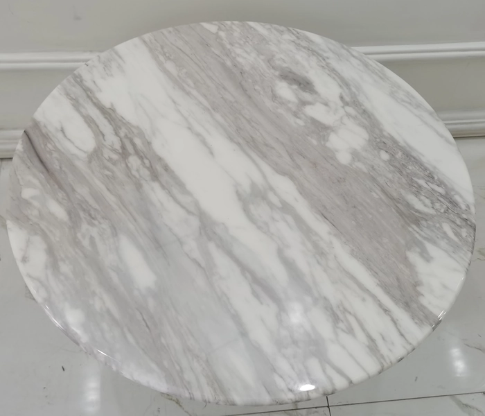 white marble dining table