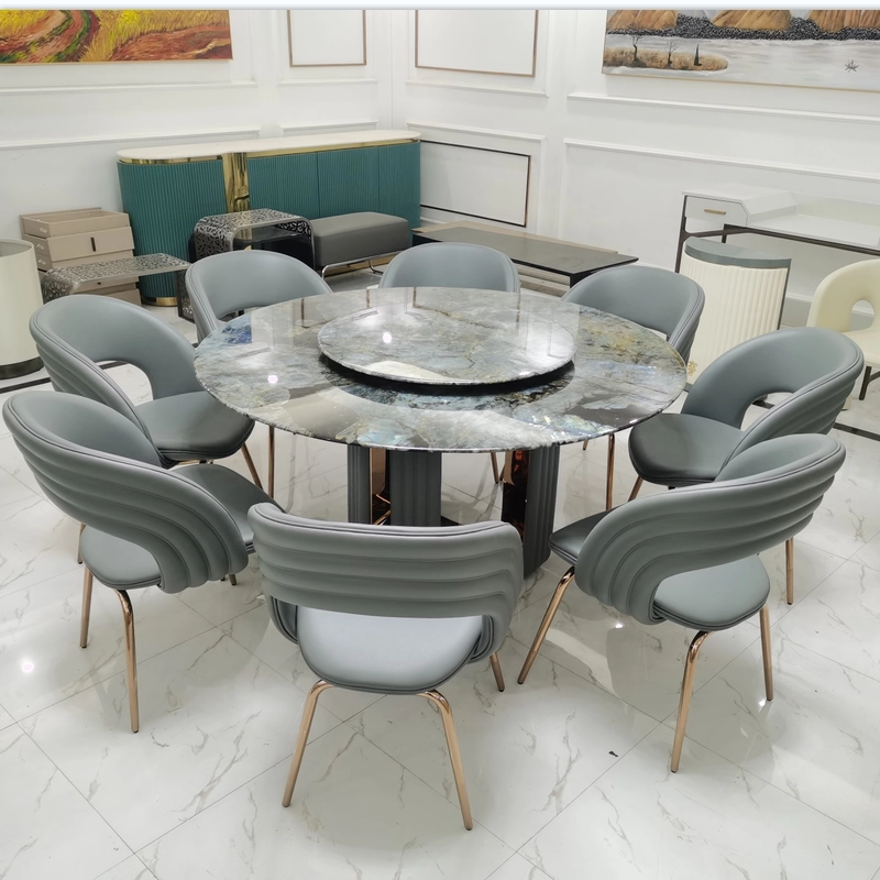 6 seater round dining table