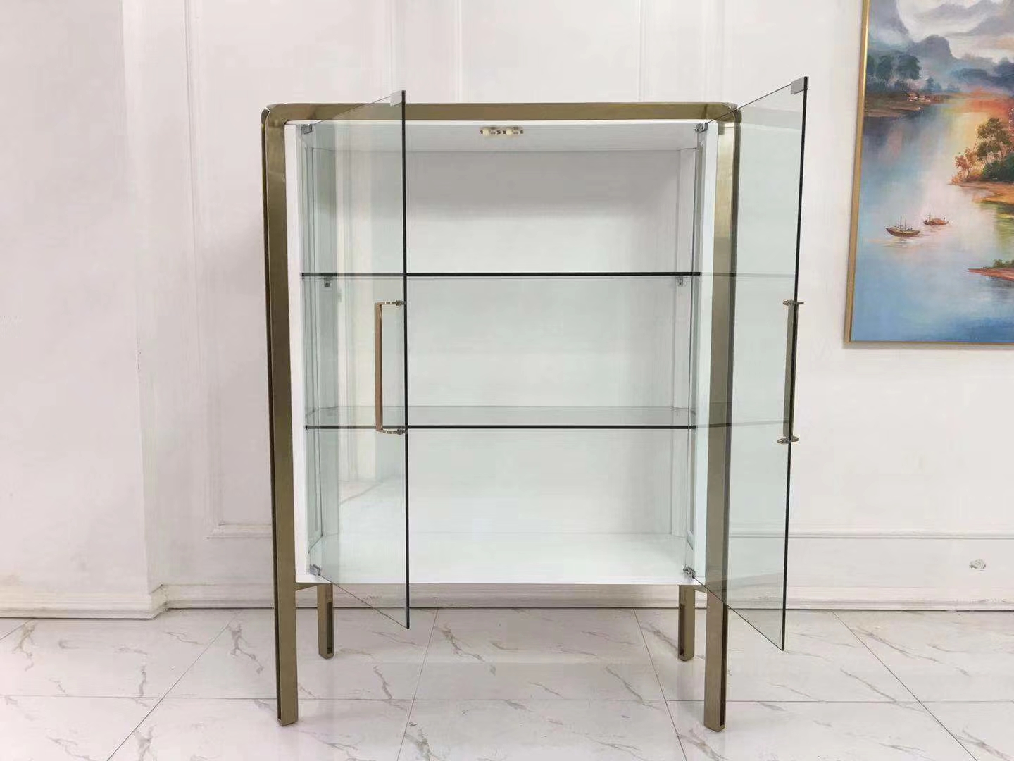 wooden display cabinet